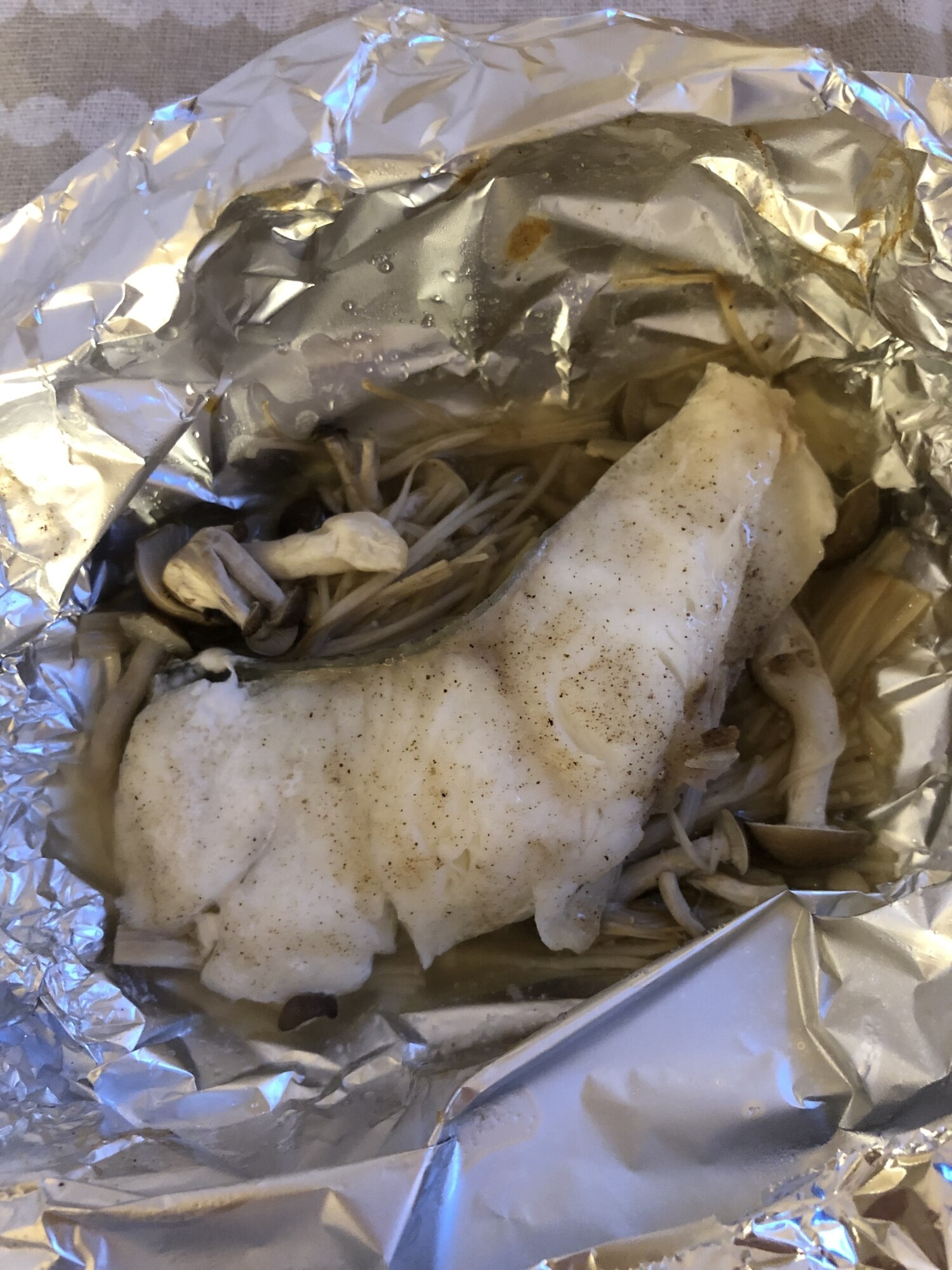 【トースター】タラのホイル焼き