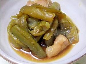 ドジョウインゲンと鶏の煮しめ レシピ 作り方 By さくらさくら5656 楽天レシピ ドジョウインゲンと鶏の煮しめ レシピ 作り方 By さくらさくら5656 楽天レシピ