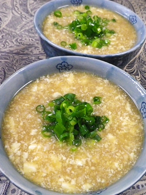 超簡単、蟹豆腐スープ