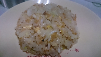 納豆の炒飯ははじめてでしたが、美味しくできました！納豆臭さが減って食べやすかったです(^-^)