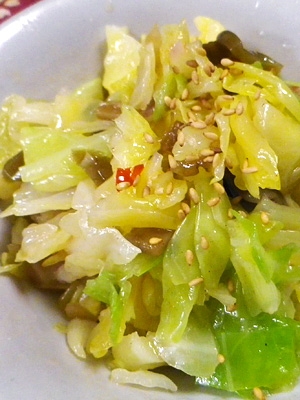 キャベツ搾菜のナムル