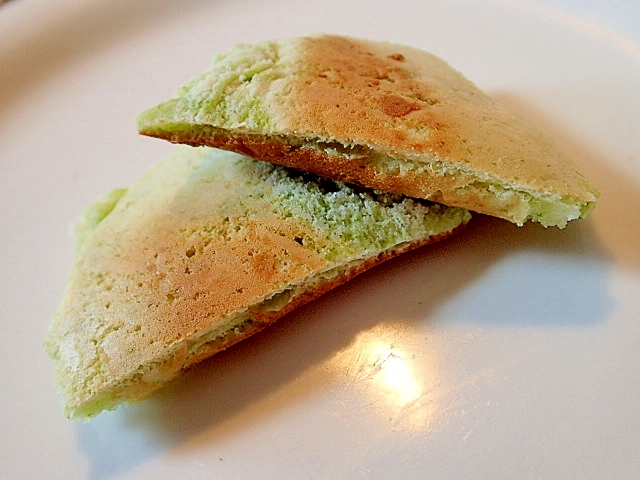 美的に　柚子茶と青汁のホットケーキ