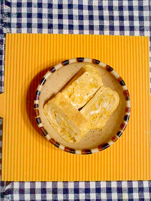 トウモロコシの卵焼き♪