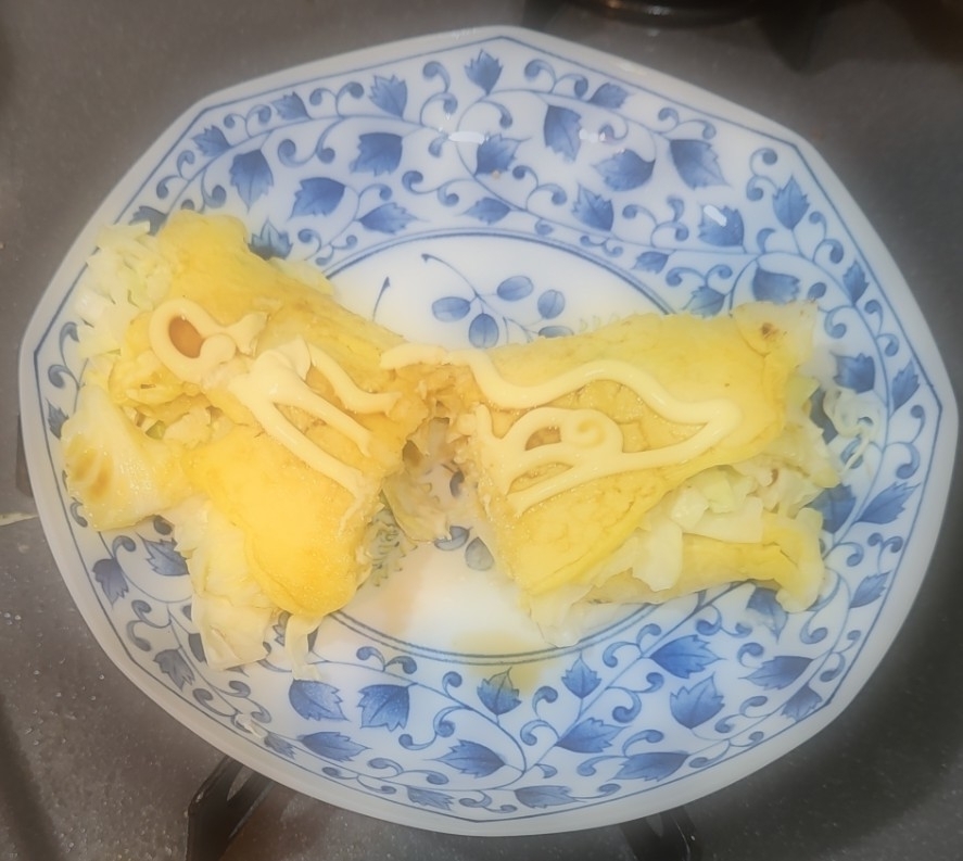 ｻﾞｸｻﾞｸキャベツのお好み焼き風包み焼き