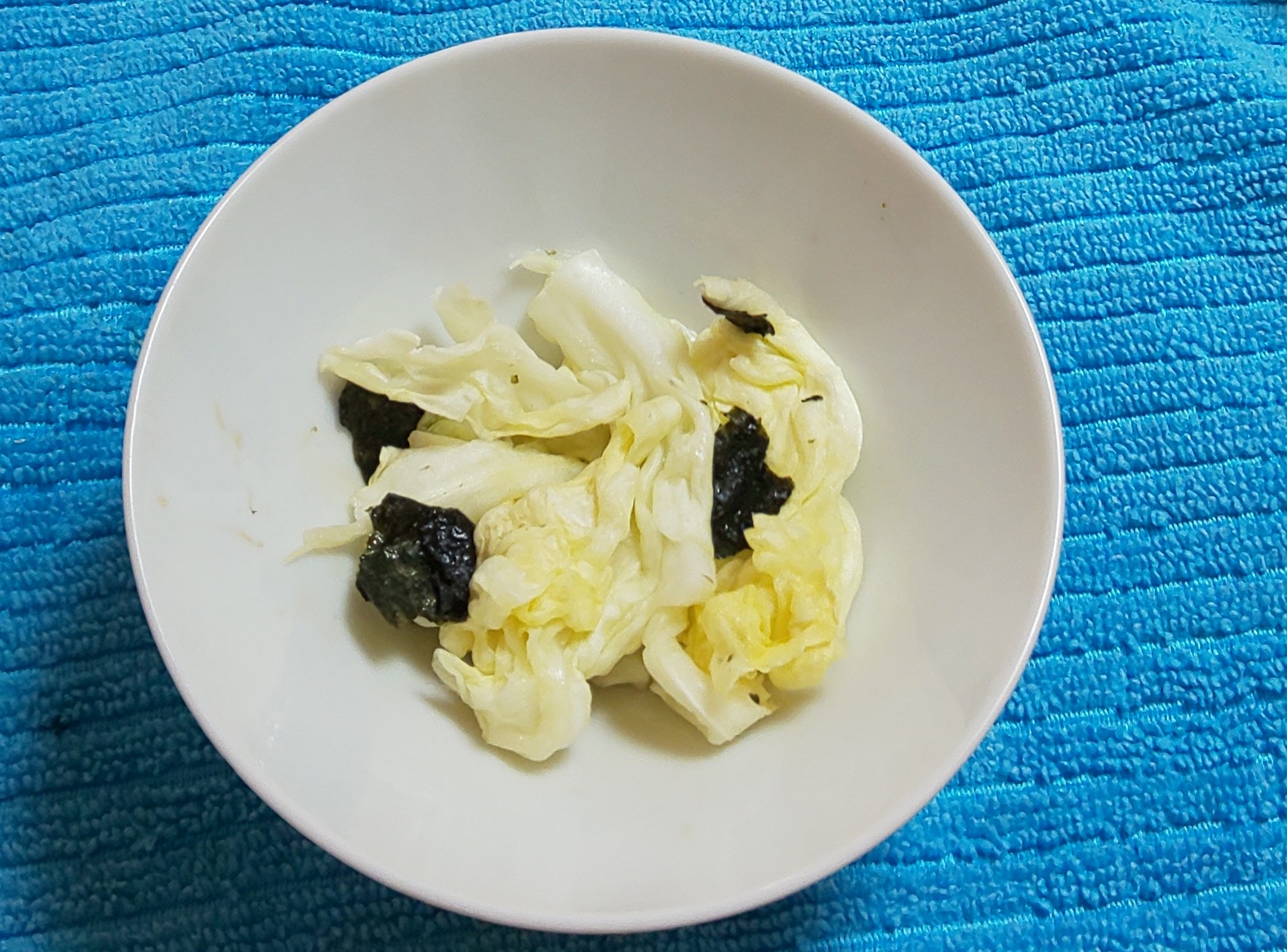 キャベツの海苔和え