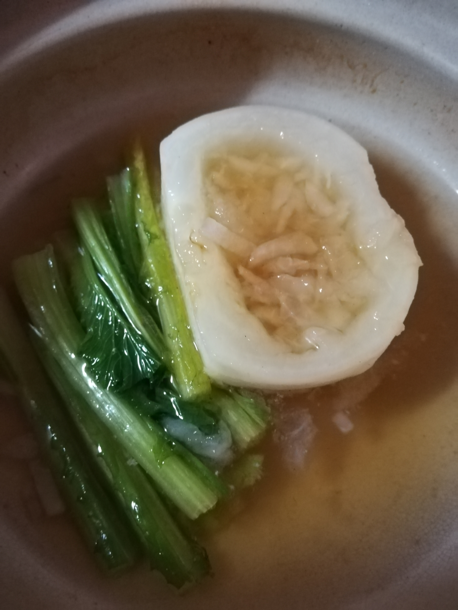 土鍋で★カブと鶏ミンチの蒸し煮