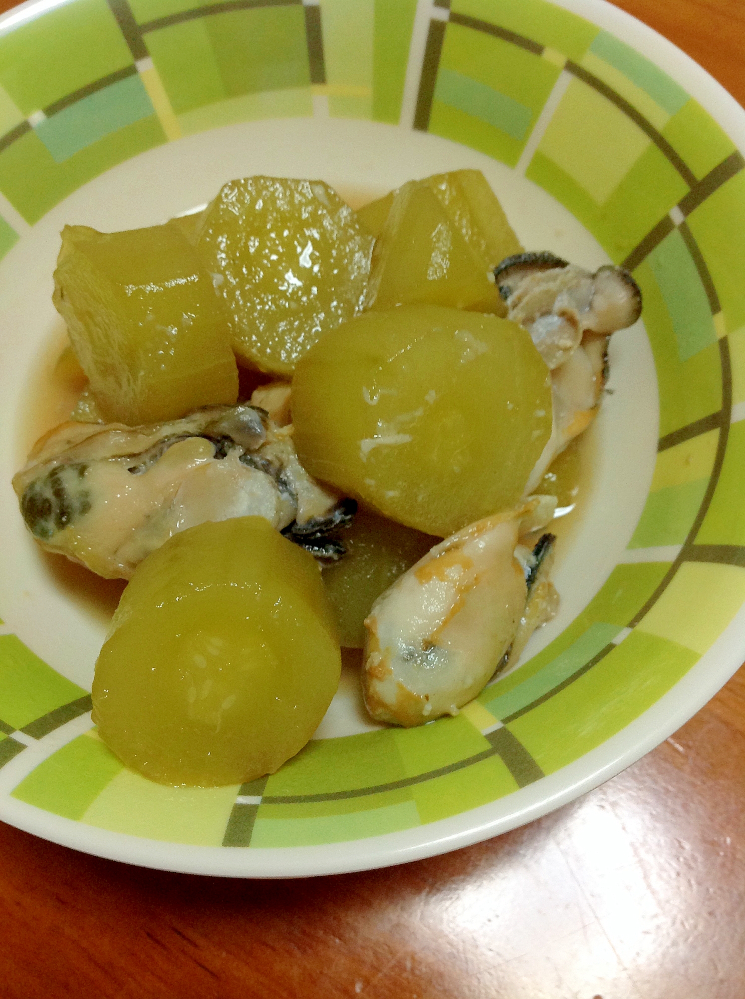 きゅうり牡蛎煮