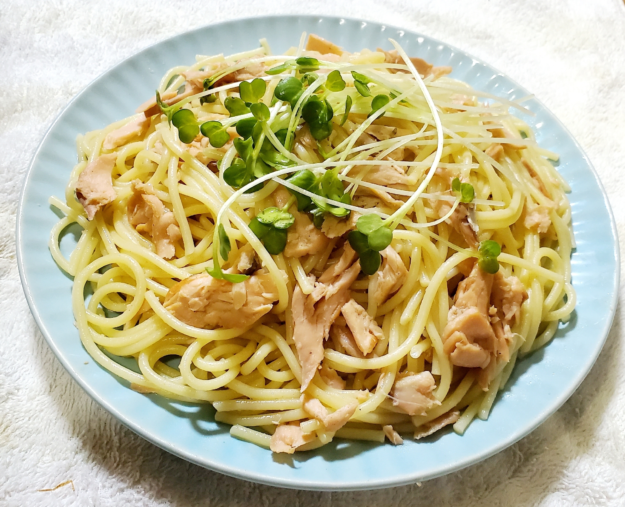 鮭の和風パスタ