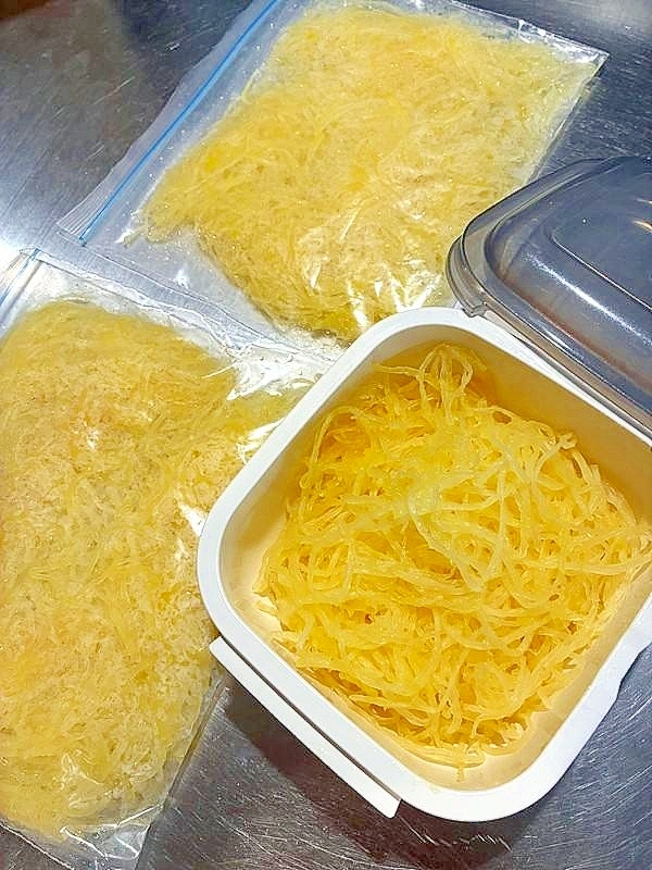 そうめん南瓜＊金糸瓜の茹で方