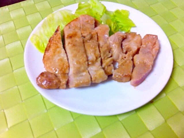 焼き方にコツ★豚ロースの味噌漬け