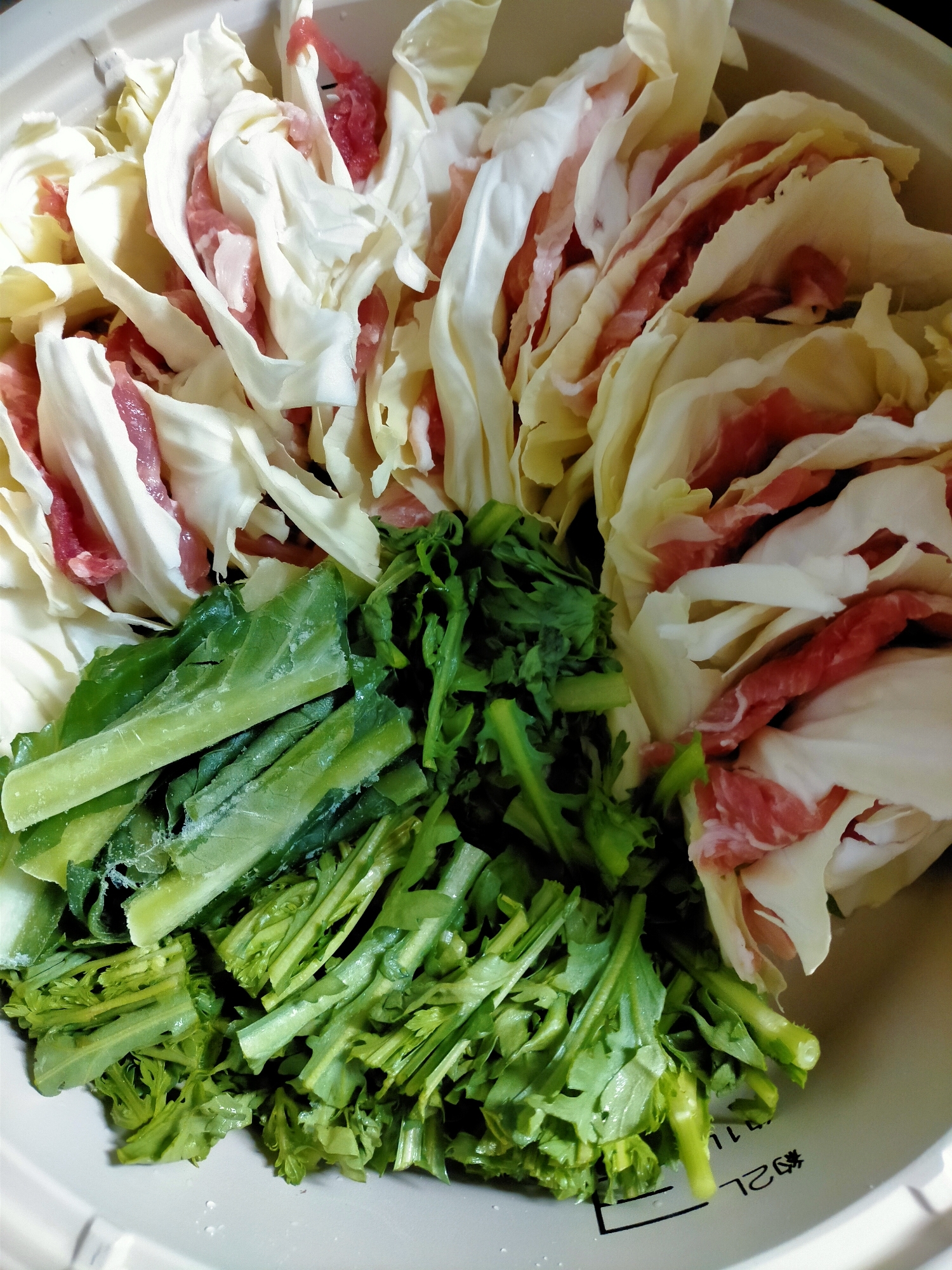 キャベツと豚肉のミルフィーユ鍋