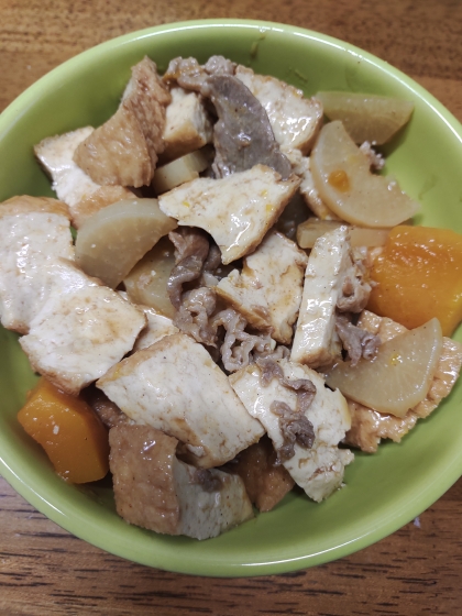 厚揚げと野菜の煮物