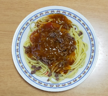 ミートソースパスタ