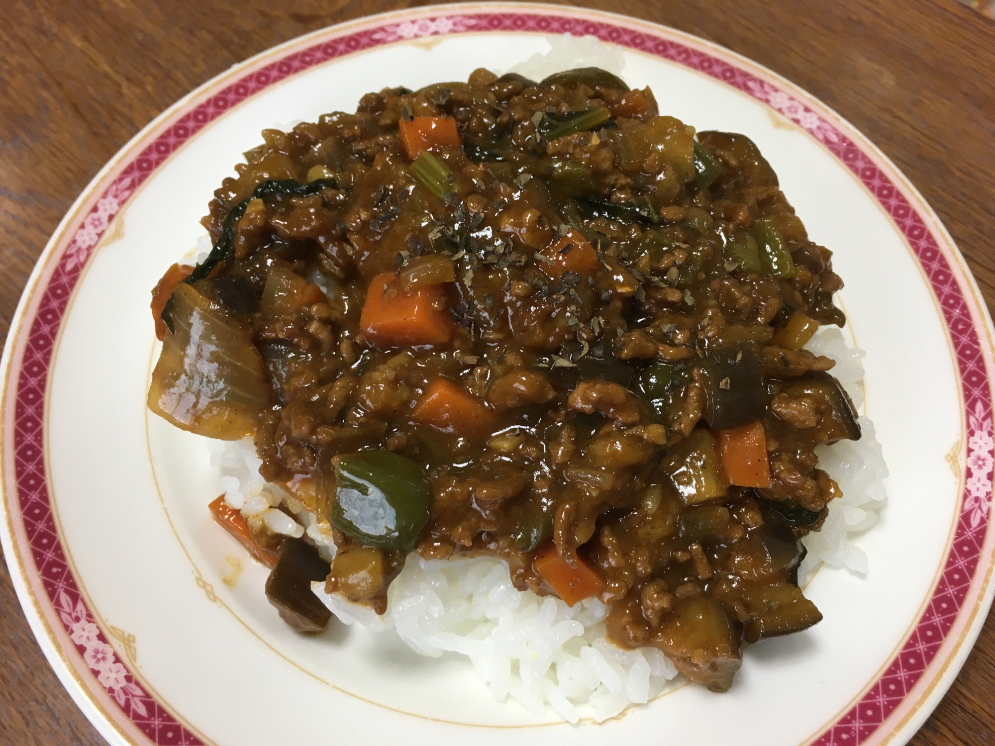 野菜たっぷりドライカレー