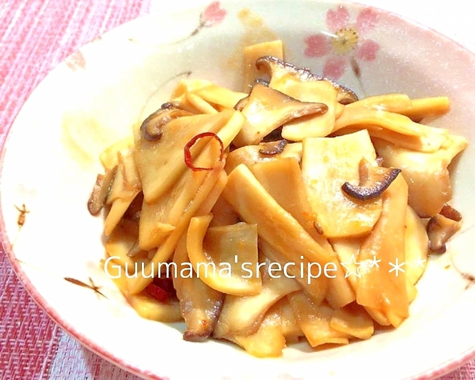 簡単副菜♡作り置きにも♡ピリ辛メンマ風エリンギ レシピ・作り方 by