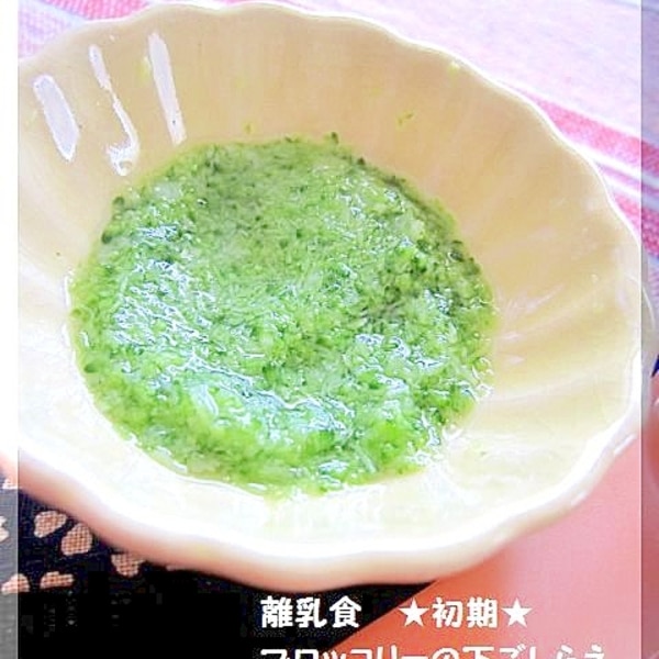 離乳食 初期 ブロッコリーの下ごしらえ レシピ 作り方 By Popotankobu 楽天レシピ 離乳食 初期 ブロッコリーの下ごしらえ レシピ 作り方 By Popotankobu 楽天レシピ