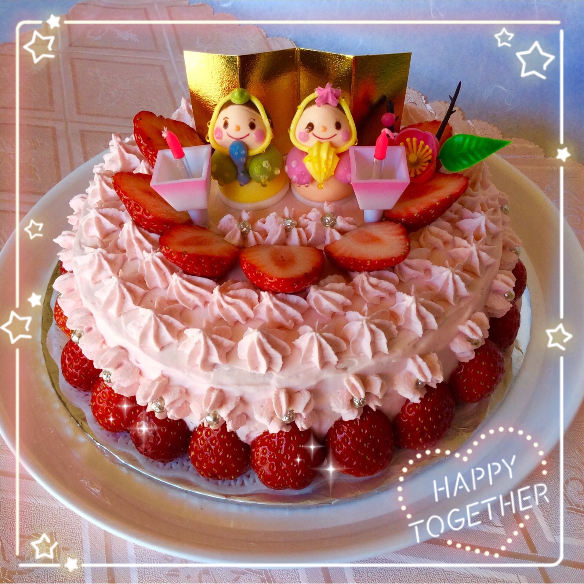 ひな祭りケーキ レシピ・作り方 by ♪hiromin♪ - 楽天レシピ