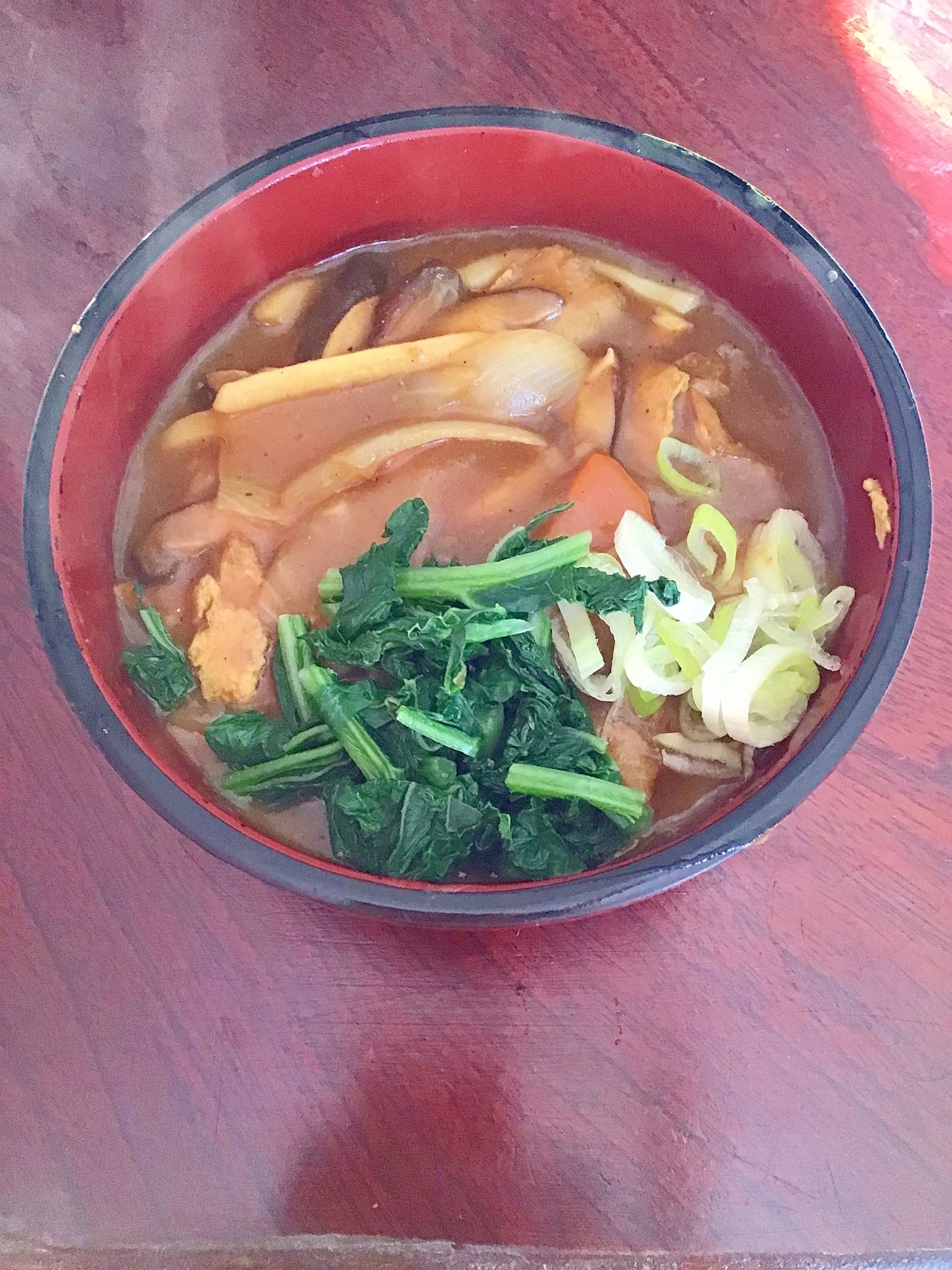 カレー蕎麦。