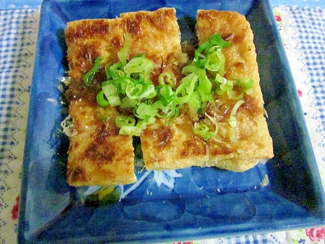 ぽってり♪厚みのある厚揚げのさっと焼き レシピ・作り方 by mariron