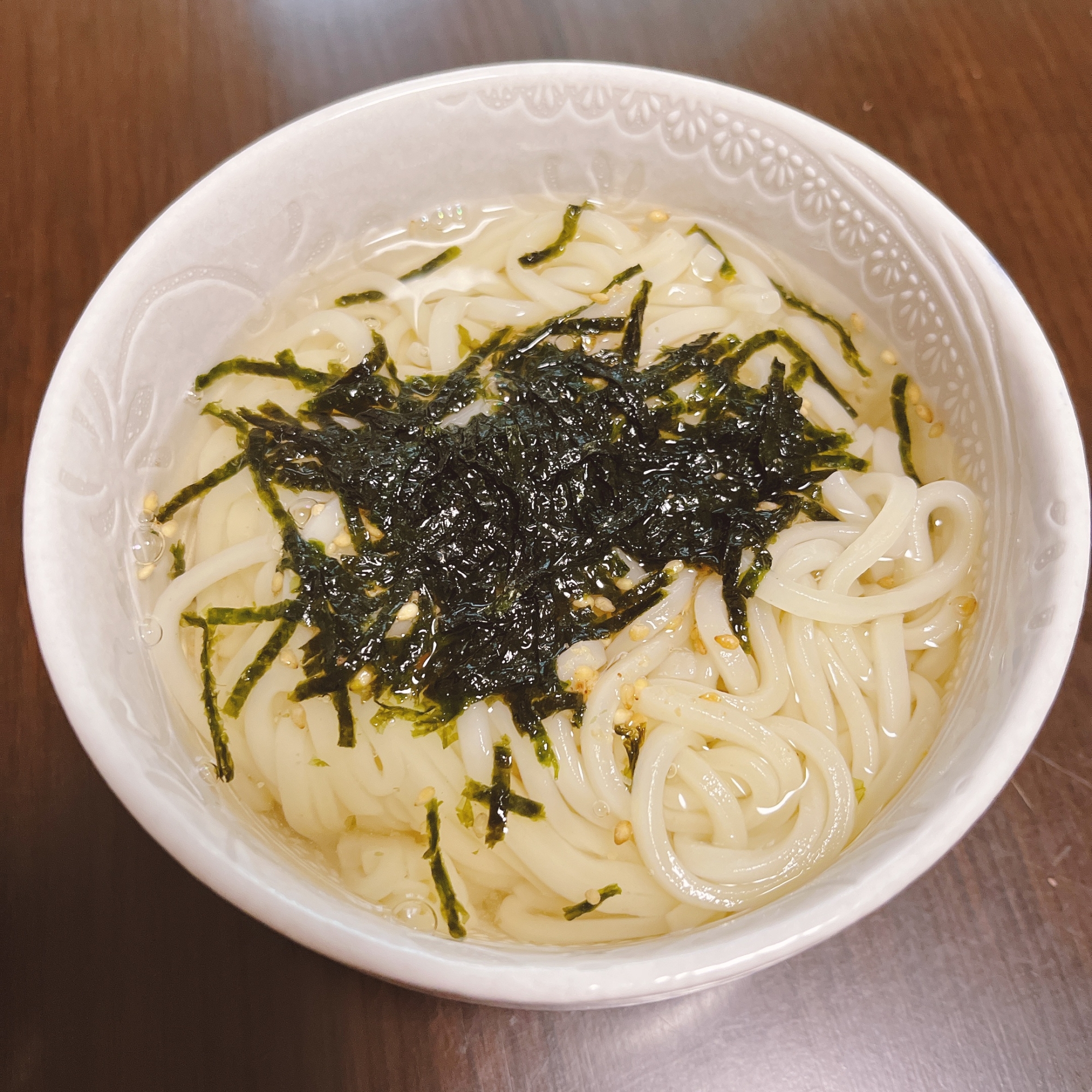 手抜き　白だしうどん！