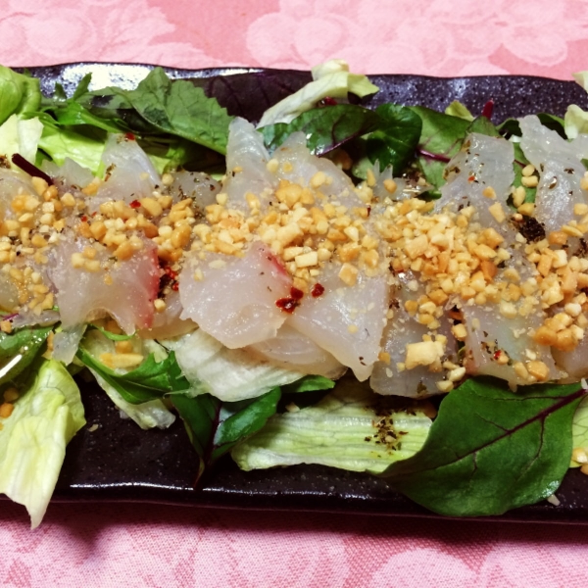 ナッツで香ばしい鯛のカルパッチョ レシピ 作り方 By Halpin 楽天レシピ ナッツで香ばしい鯛のカルパッチョ レシピ 作り方 By Halpin 楽天レシピ