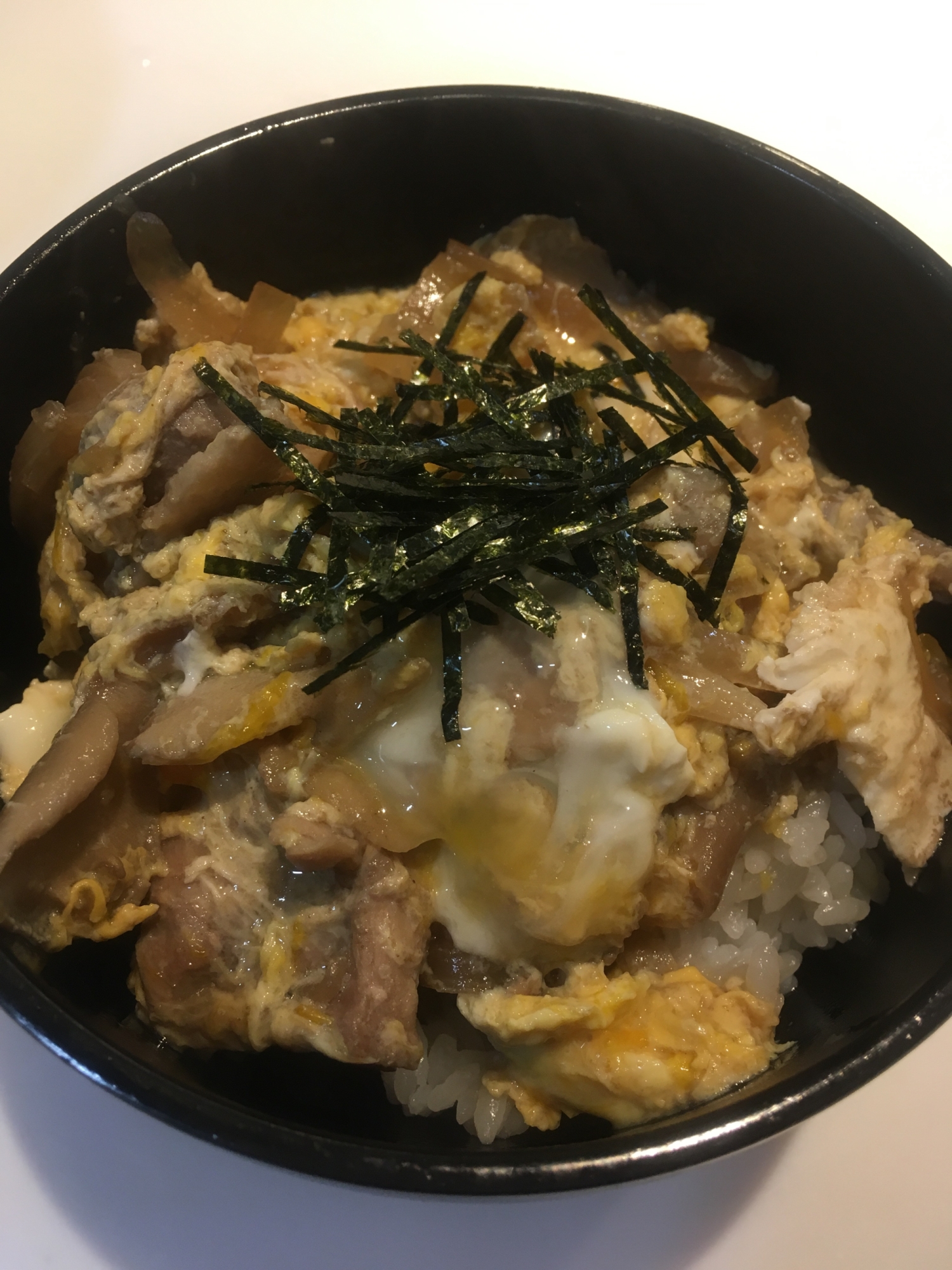 親子丼（砂糖を使わず、みりん多め）