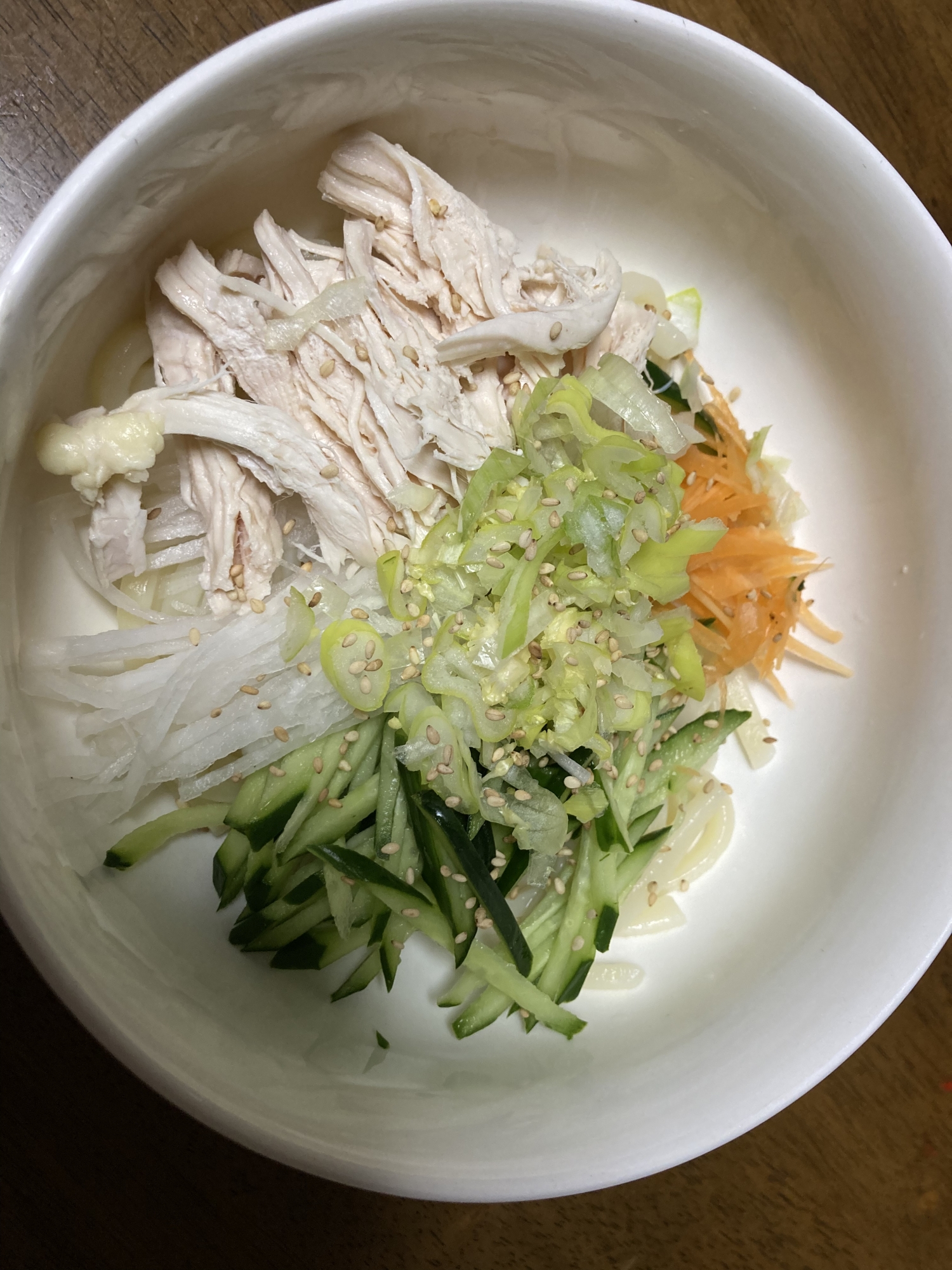 ビビン麺風旨辛うどん