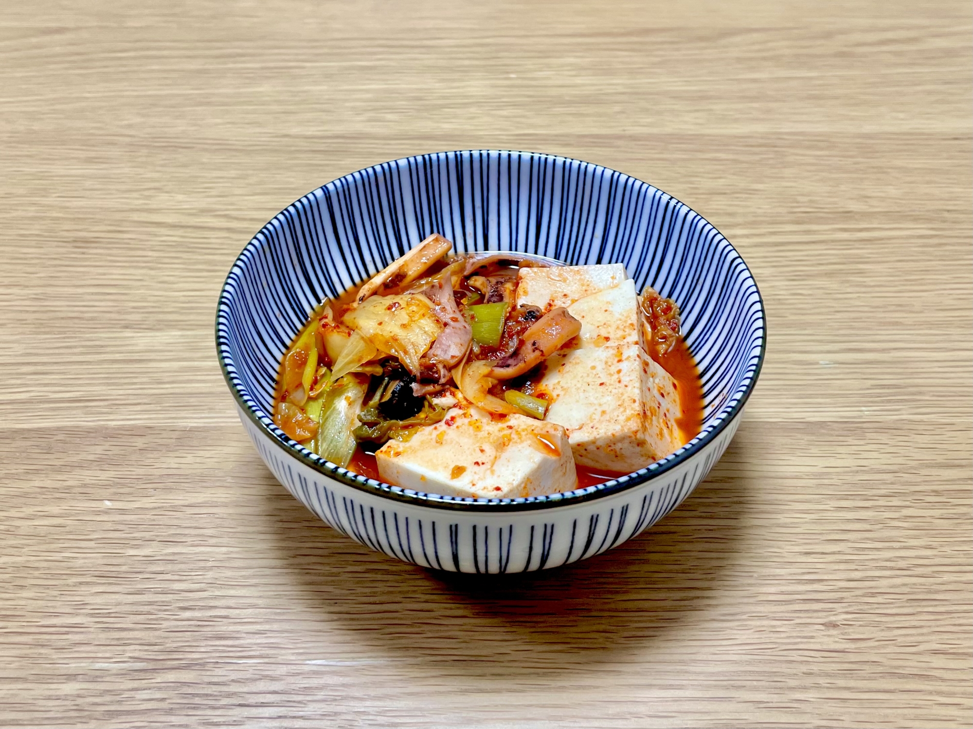 ゆる四毒抜き◆イカキムチ豆腐