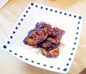 茄子と豚肉の甘辛揚げ