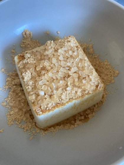 豆腐ときな粉で30秒デザート