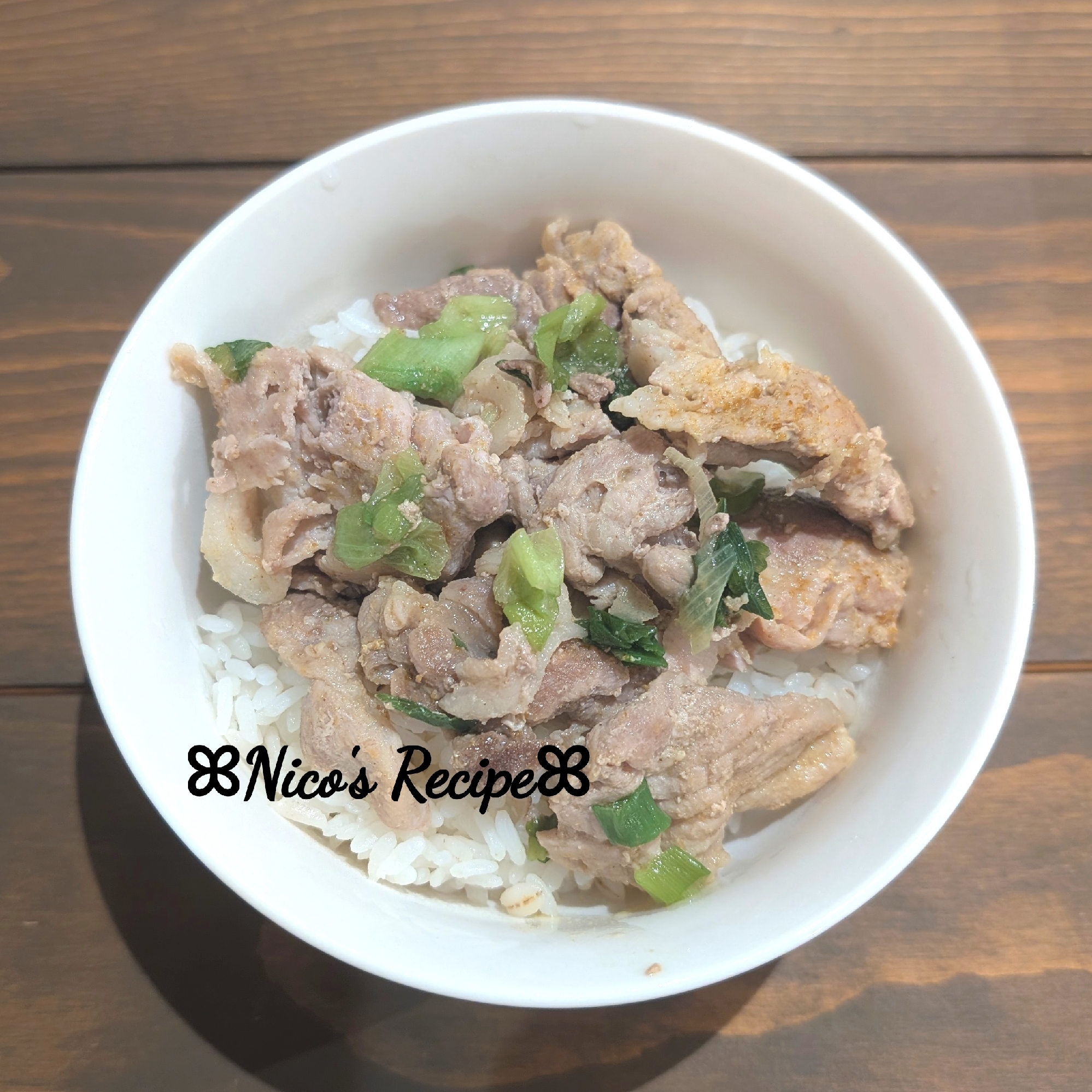 食べるねぎ油で♬豚丼