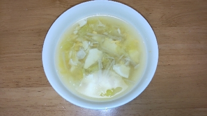 えのきと卵のとろとろ中華スープ♡