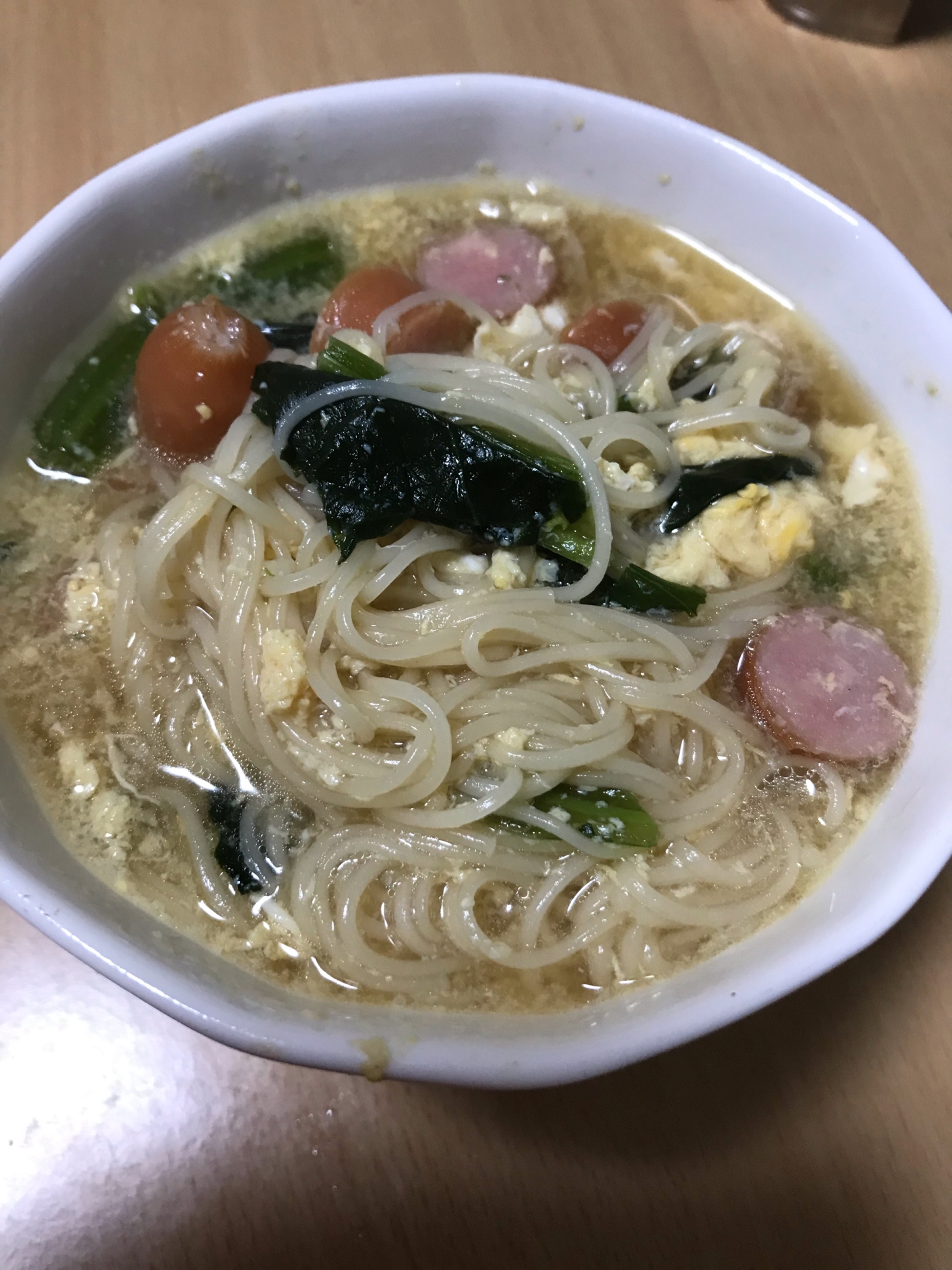 5分でできるしっかり味のにゅーめん