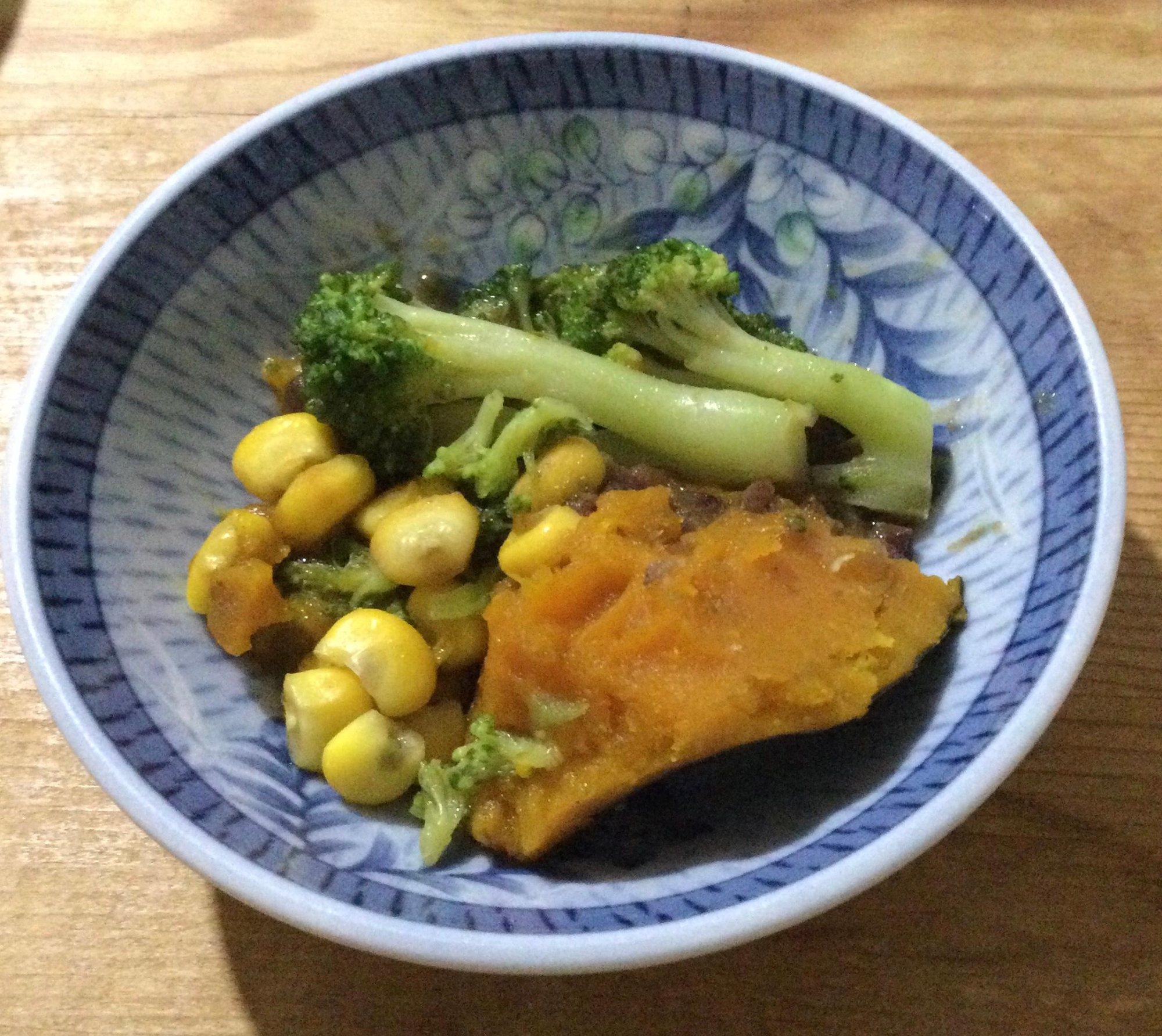 ブロッコリーかぼちゃコーンの煮物♪