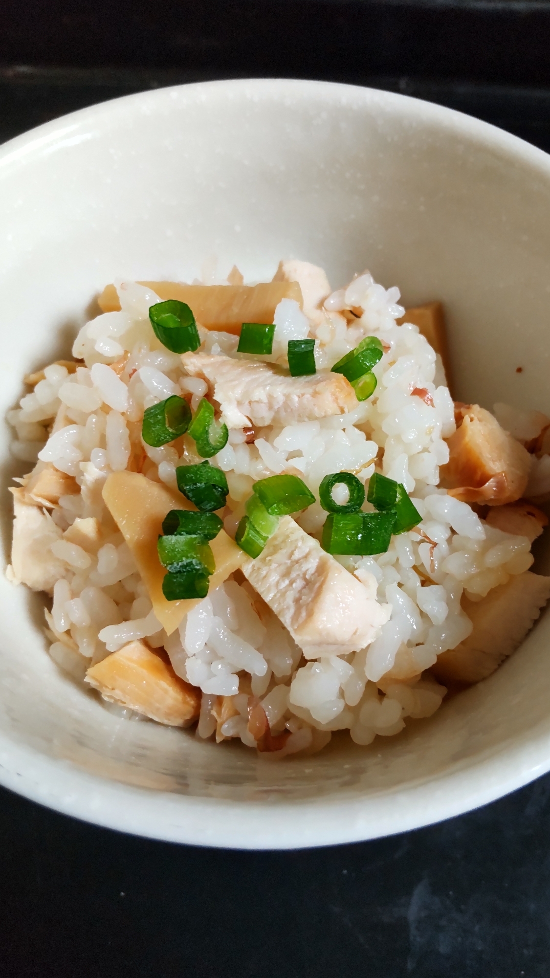 たけのこと鶏肉の混ぜご飯