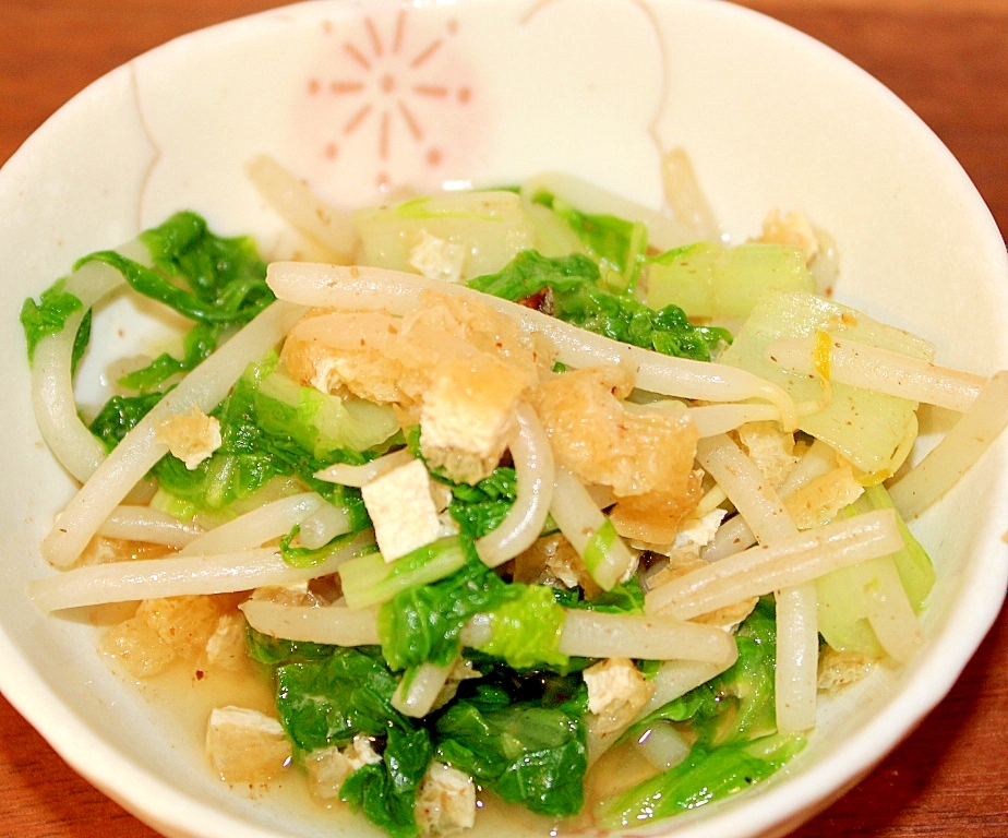 子供も食べやすい☆しろなともやしの炊いたん