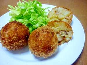 子供大好き!豚バラ肉の甘辛コロッケ♪