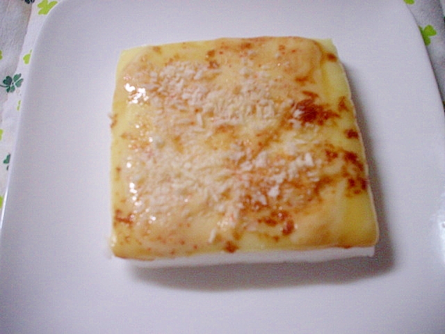 サクサク❤チーズマヨ一味醤油パン粉焼きはんぺん~☆