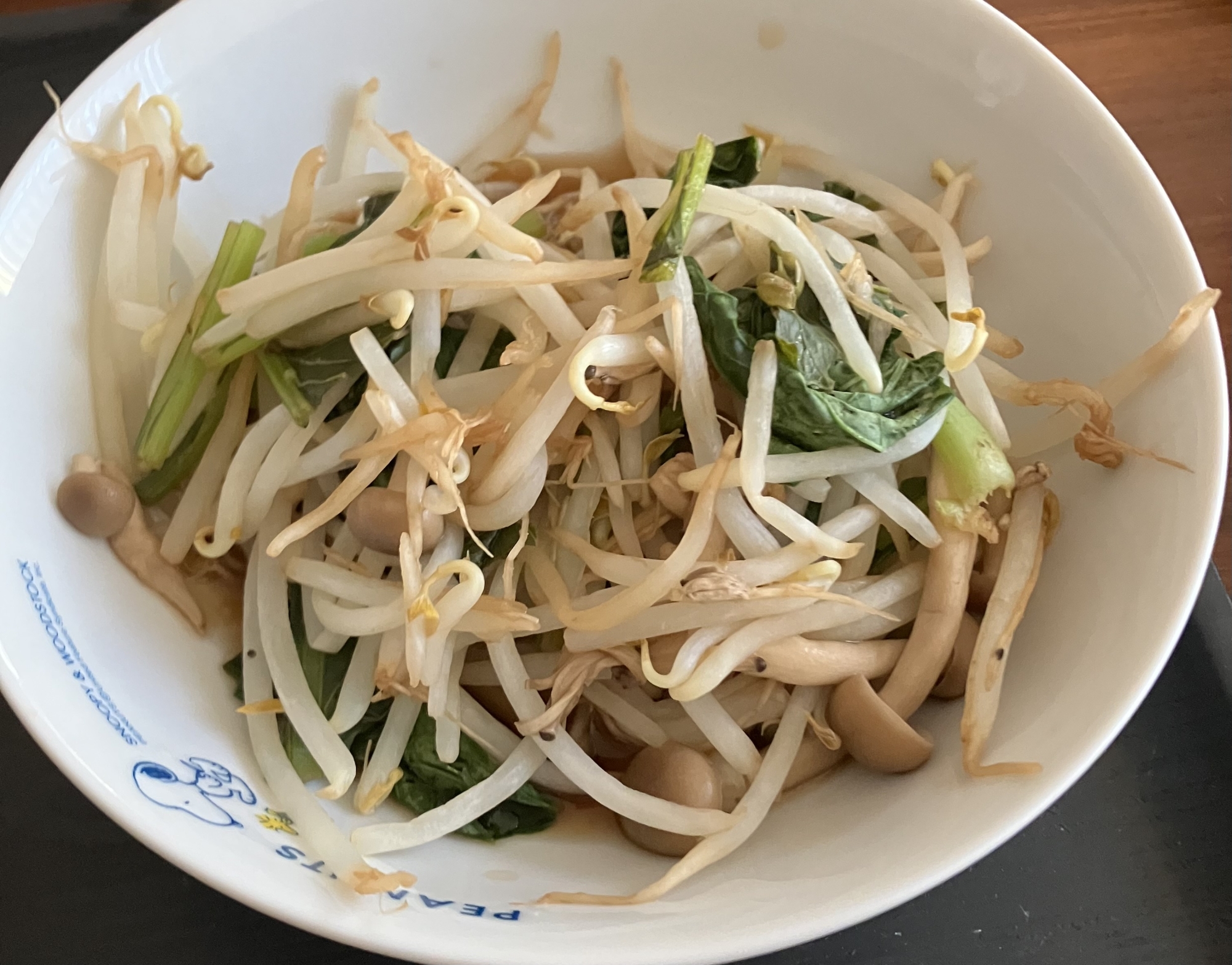 もやしとしめじと小松菜のヘルシー炒め