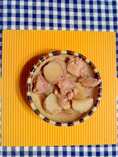 鶏と長芋の煮物♪