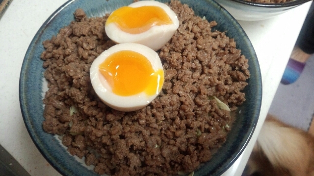 キャベツそぼろ丼