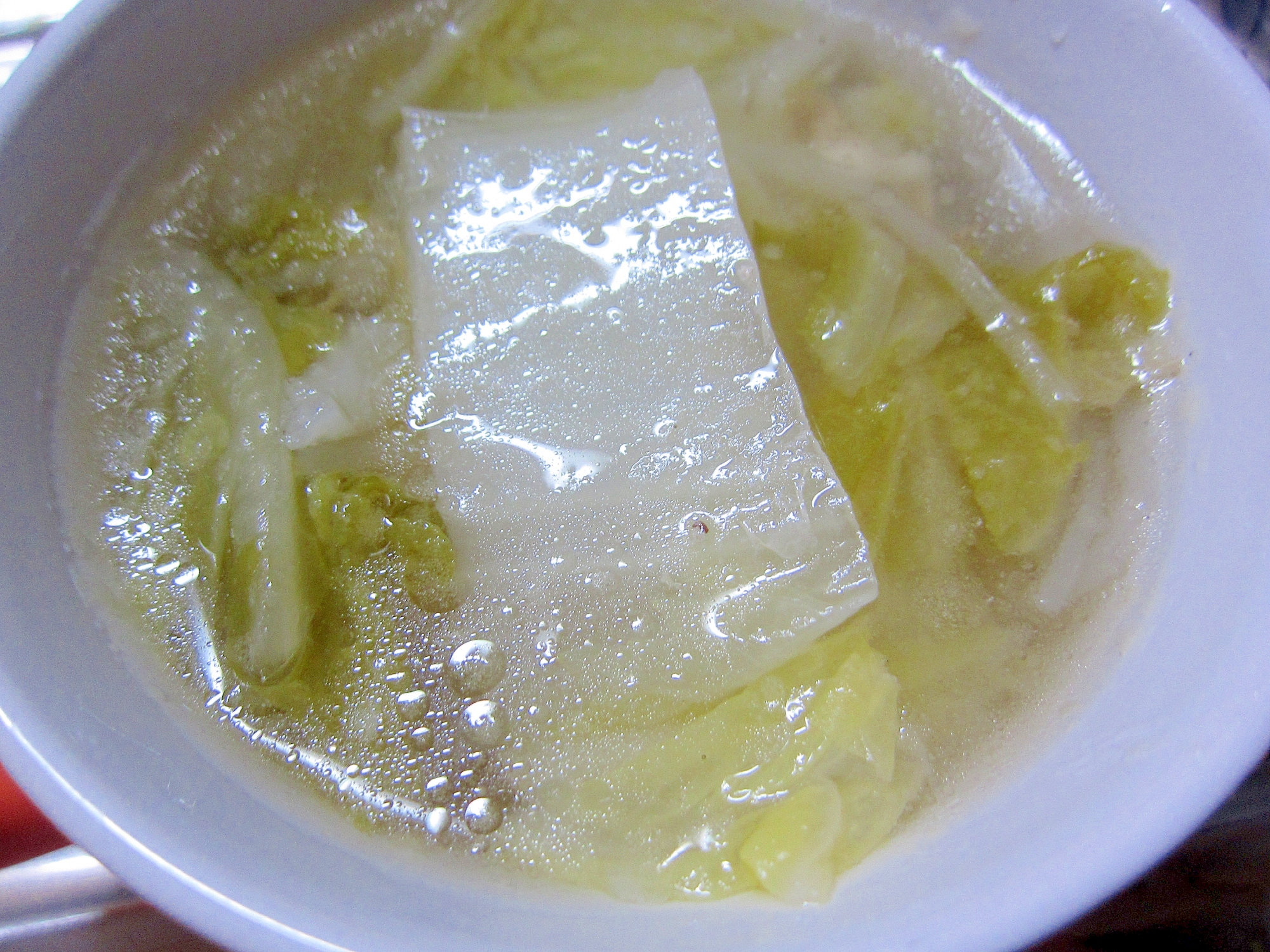 白菜とベーコンのスープ☆