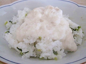 とろろ菜飯