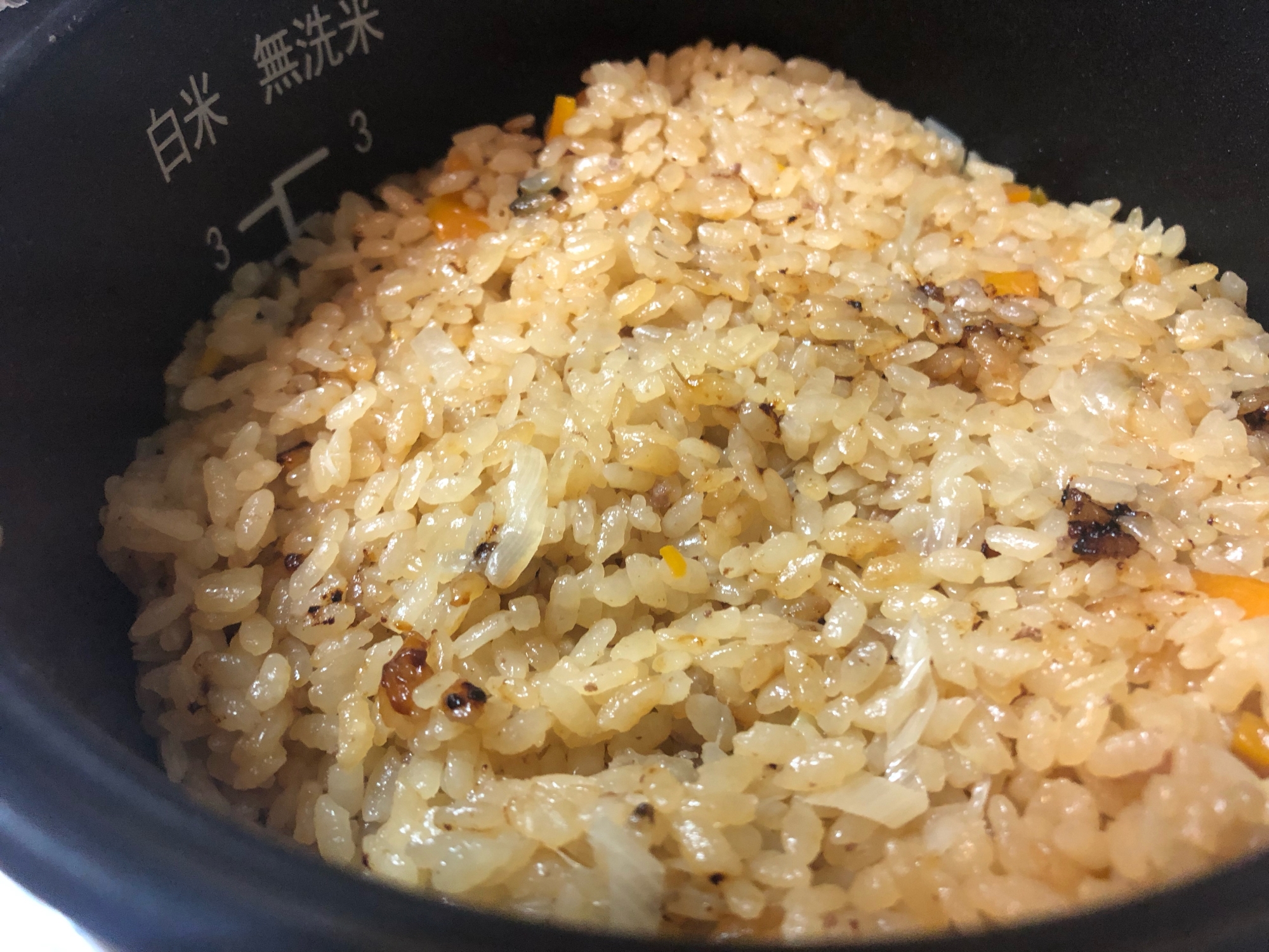 牛丼のつゆで炊き込みご飯