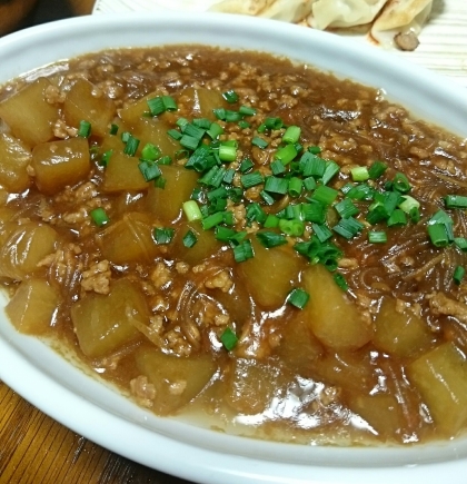 大根の麻婆も美味しいですね！子ども達も驚きつつ良く食べてくれました♪