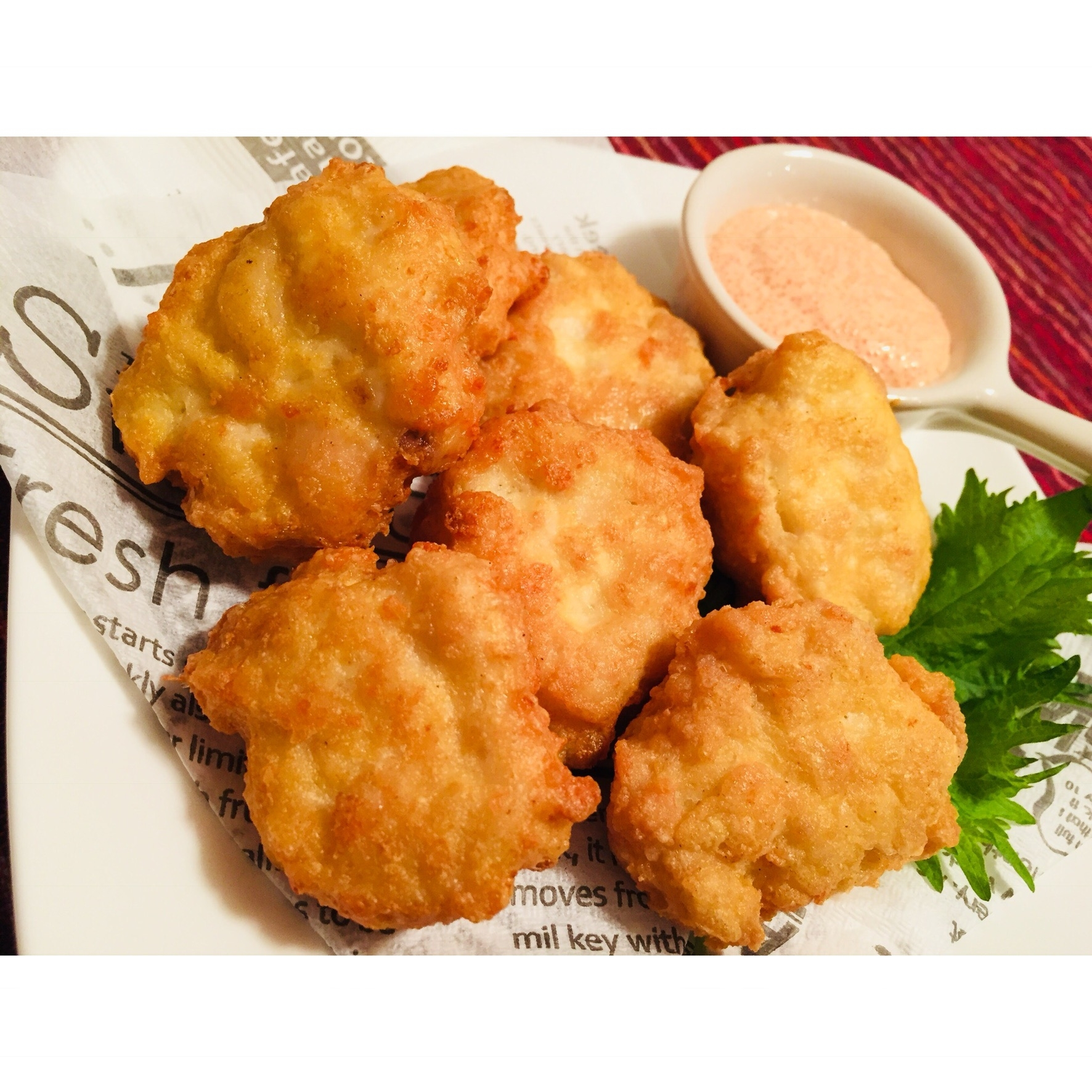 豆腐とささみのナゲット!