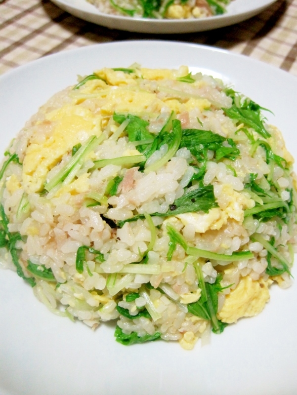 しゃきしゃき水菜のツナ炒飯 マヨでぱらっ レシピ 作り方 By yamat 楽天レシピ しゃきしゃき水菜のツナ炒飯 マヨでぱらっ レシピ 作り方 By yamat 楽天レシピ