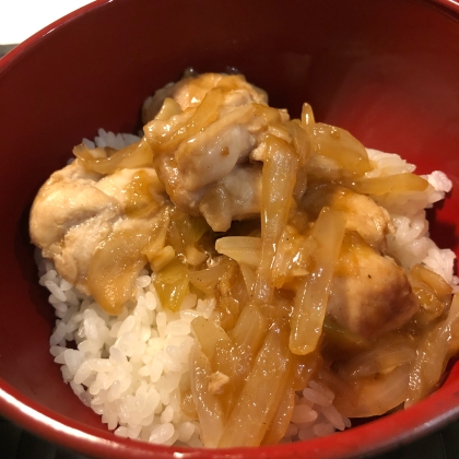 チキン照り焼き丼（豚丼のたれ使用）