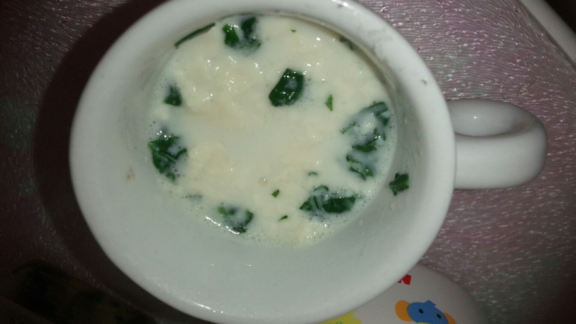 離乳食中期 小松菜と豆腐のミルク煮 レシピ 作り方 By たくみ905 楽天レシピ