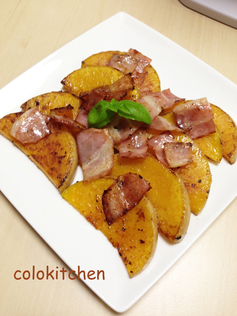 バターナッツかぼちゃとベーコンのオイル焼き レシピ 作り方 By Colokitchen 楽天レシピ
